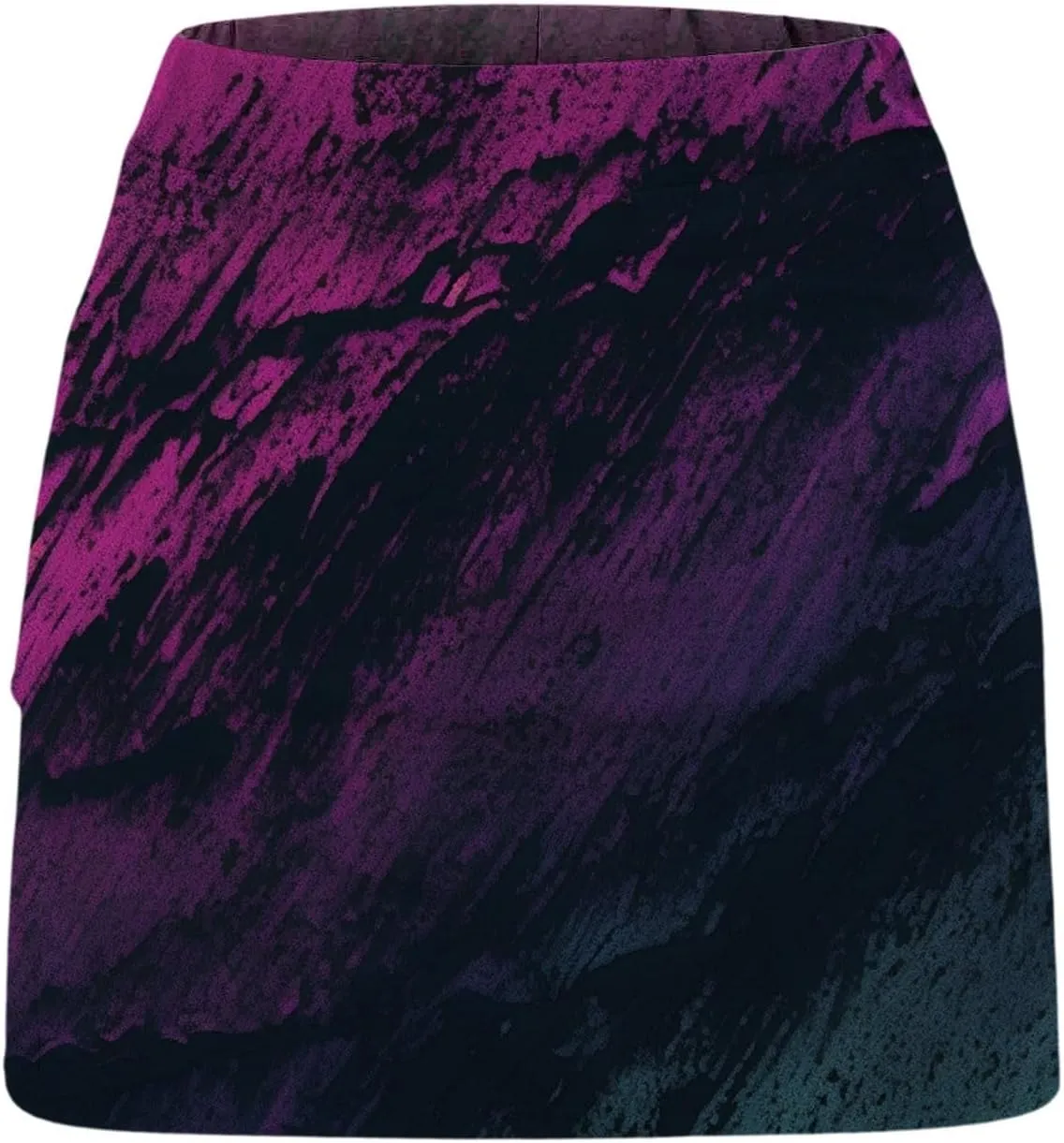 Skorts for Women Dressy Tie Dye High Waisted Tummy Control Tennis Skirt Built in Shorts Running Skirts with Pockets