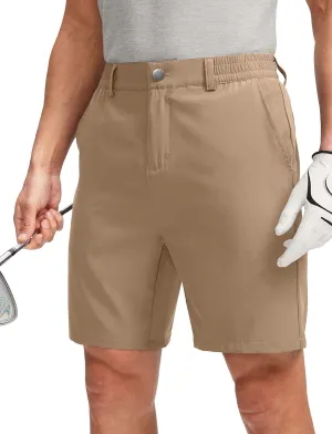 Soothfeel Men's Golf Shorts with 5 Pockets 7 Inch Stretch Lightweight Quick Dry Hiking Casual Work Dress Shorts for Men