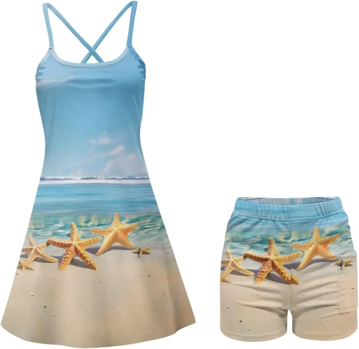 Sports Dress for Women Athletic Tennis Golf Dress with Built-in Shorts Perfect for Golf, Tennis, Gym