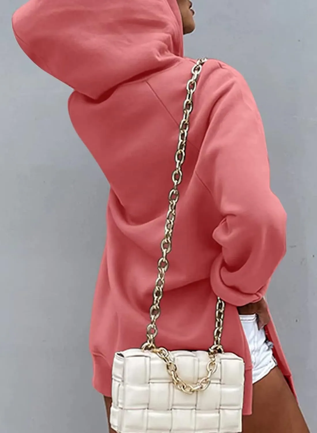 Syellowafter Women Oversized Hoodie Dress Pullover Winter Kangaroo Pocket Sweatshirt Fall Tops Casual Loungewear