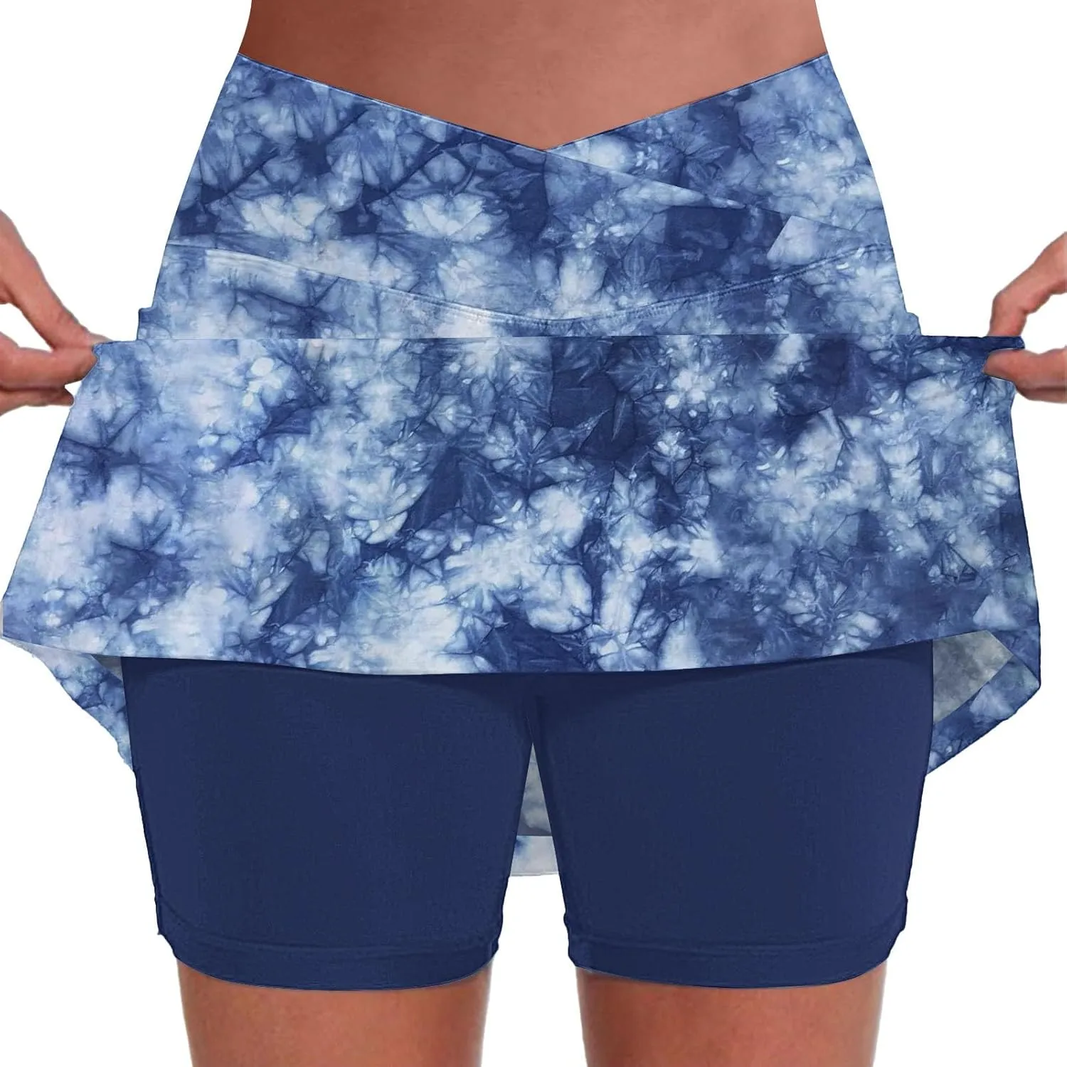 Tennis Skirts for Women with Shorts Tummy Control Athletic Golf Clothes High Waist Work Novelty Loose Plus Size Skort