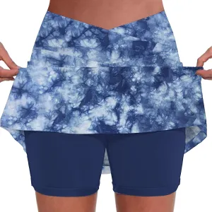 Tennis Skirts for Women with Shorts Tummy Control Athletic Golf Clothes High Waist Work Novelty Loose Plus Size Skort