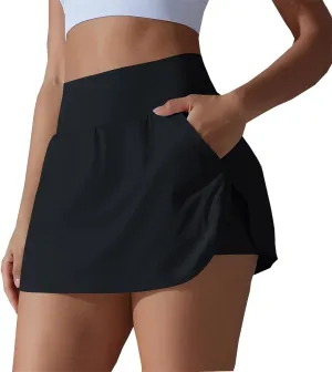 Tennis Skorts for Women with Pockets Athletic Skirt Golf Skirts for Tummy Control Lightweight Summer Skorts Skirt
