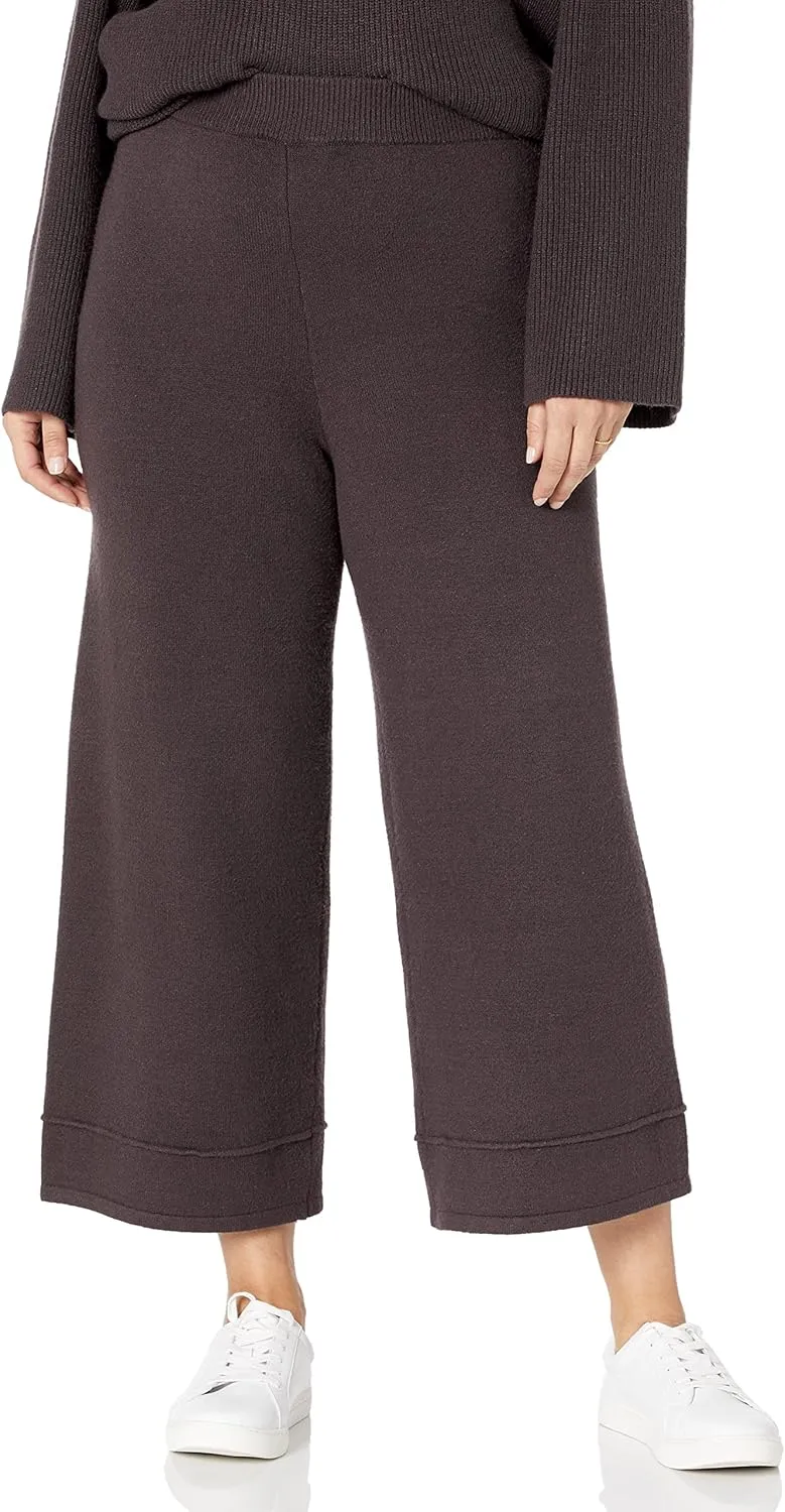 The Drop Women's Bernadette Pull-on Loose-fit Cropped Sweater Pant