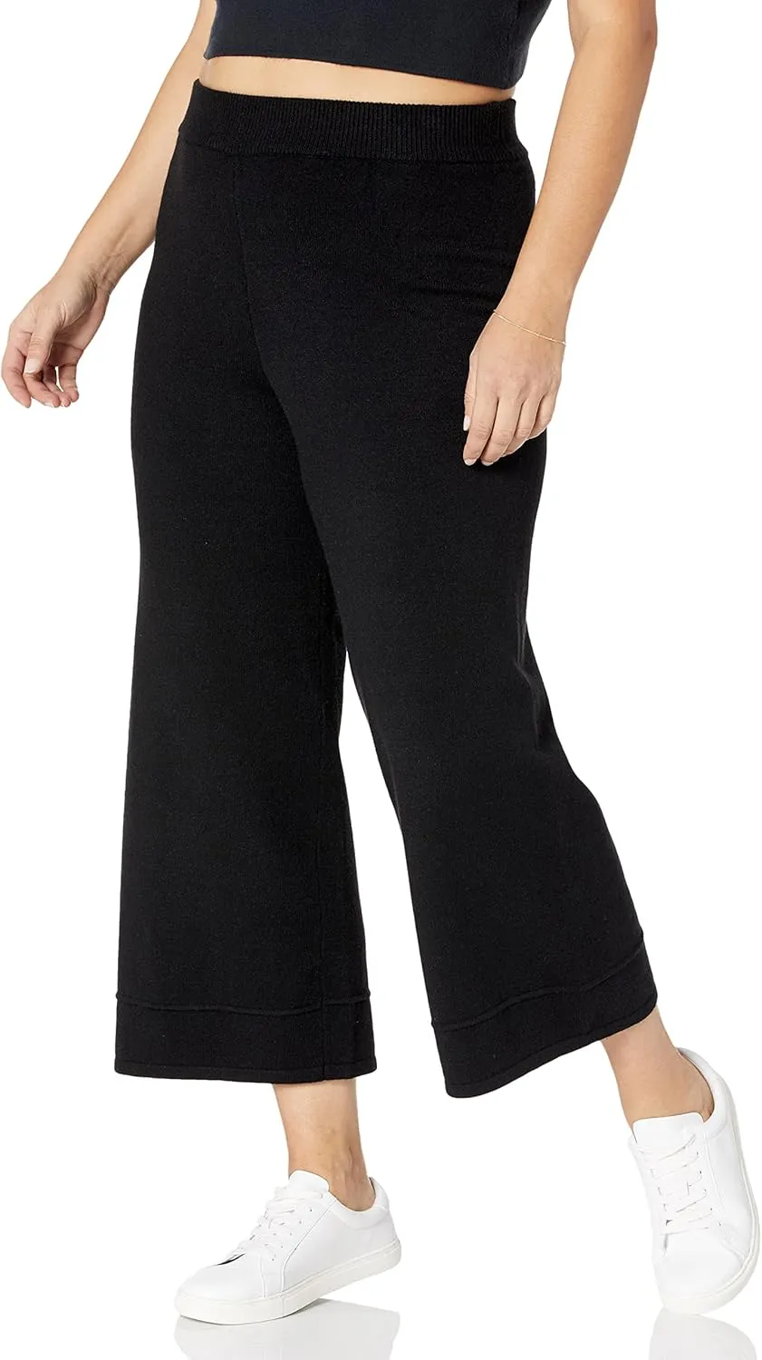 The Drop Women's Bernadette Pull-on Loose-fit Cropped Sweater Pant