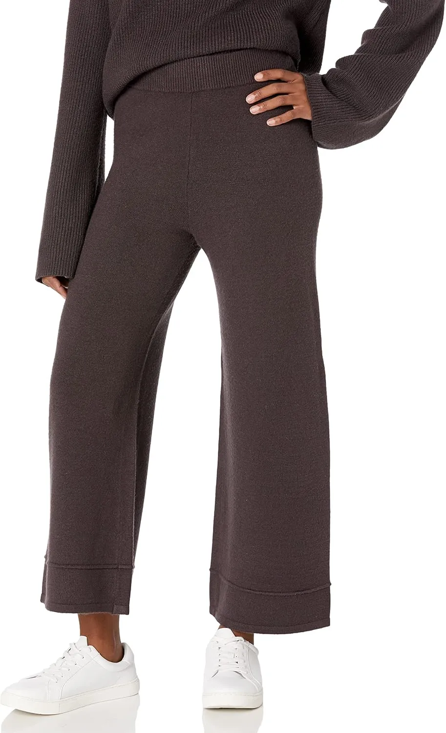 The Drop Women's Bernadette Pull-on Loose-fit Cropped Sweater Pant