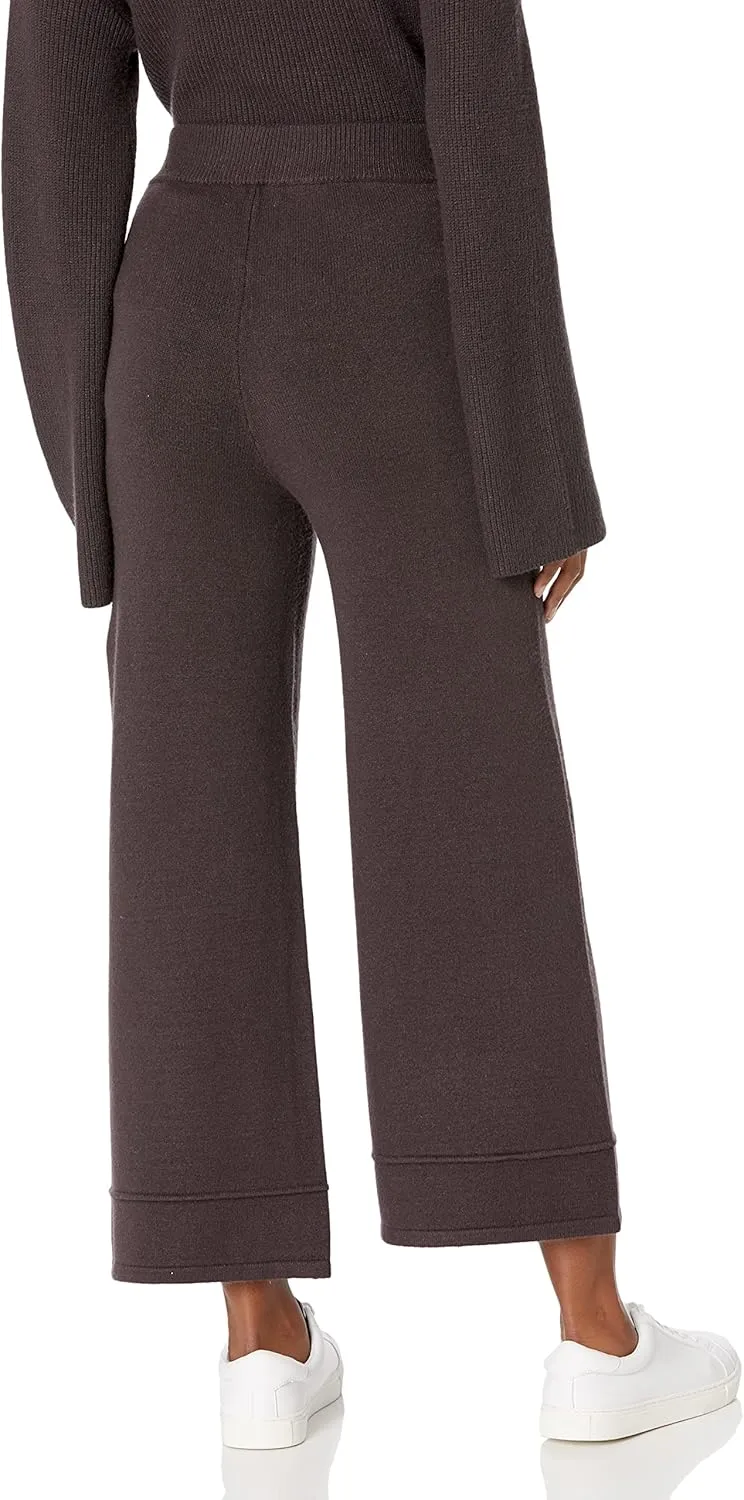 The Drop Women's Bernadette Pull-on Loose-fit Cropped Sweater Pant