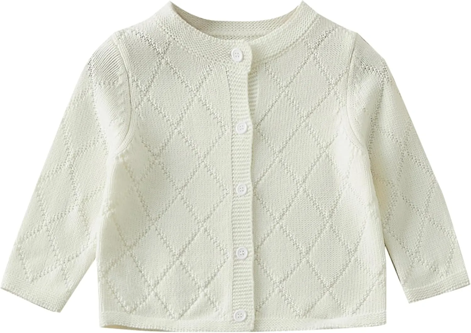 Toddler Baby Girls' Cardigan Sweaters Open Front Long Sleeve Knit Outwear for Girls