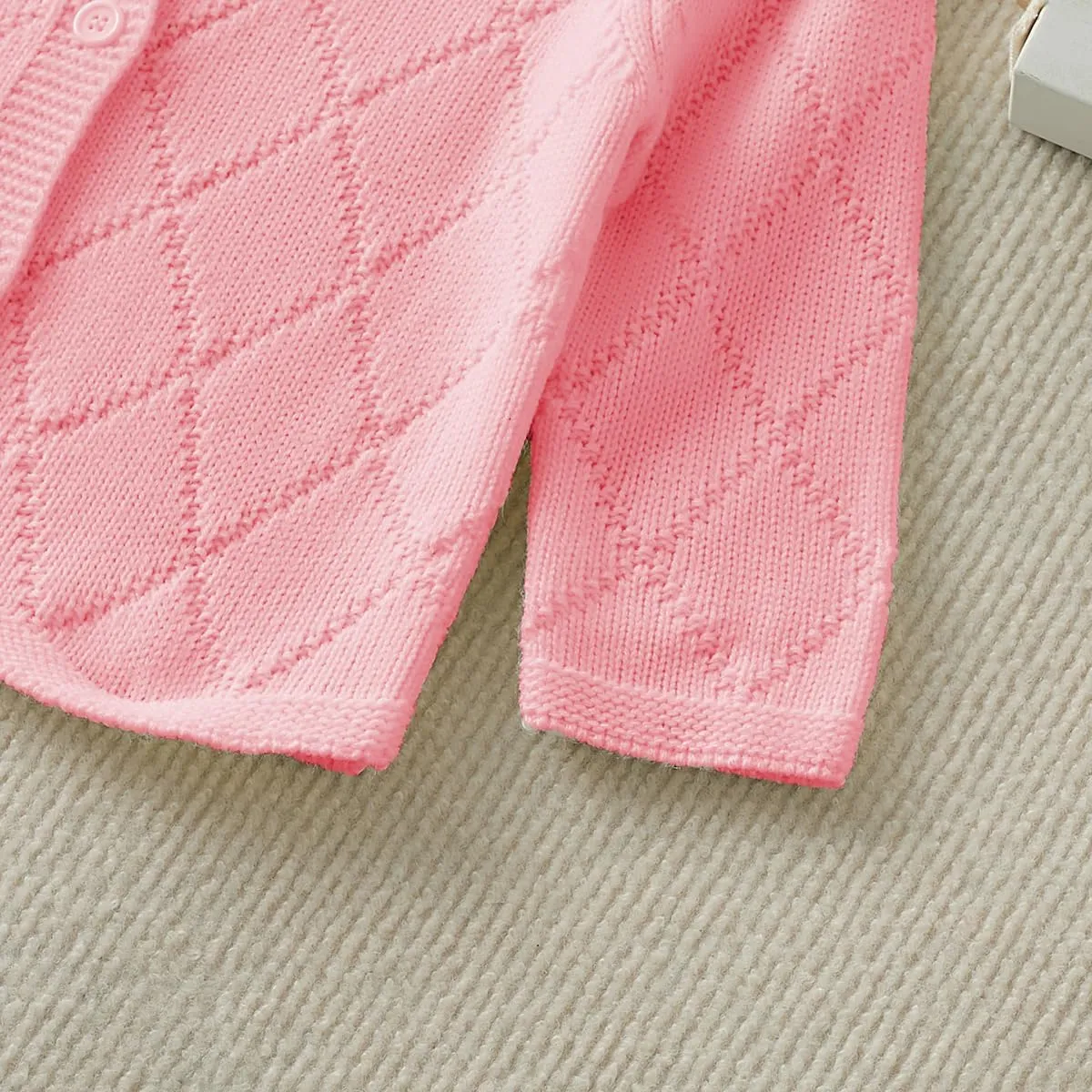 Toddler Baby Girls' Cardigan Sweaters Open Front Long Sleeve Knit Outwear for Girls