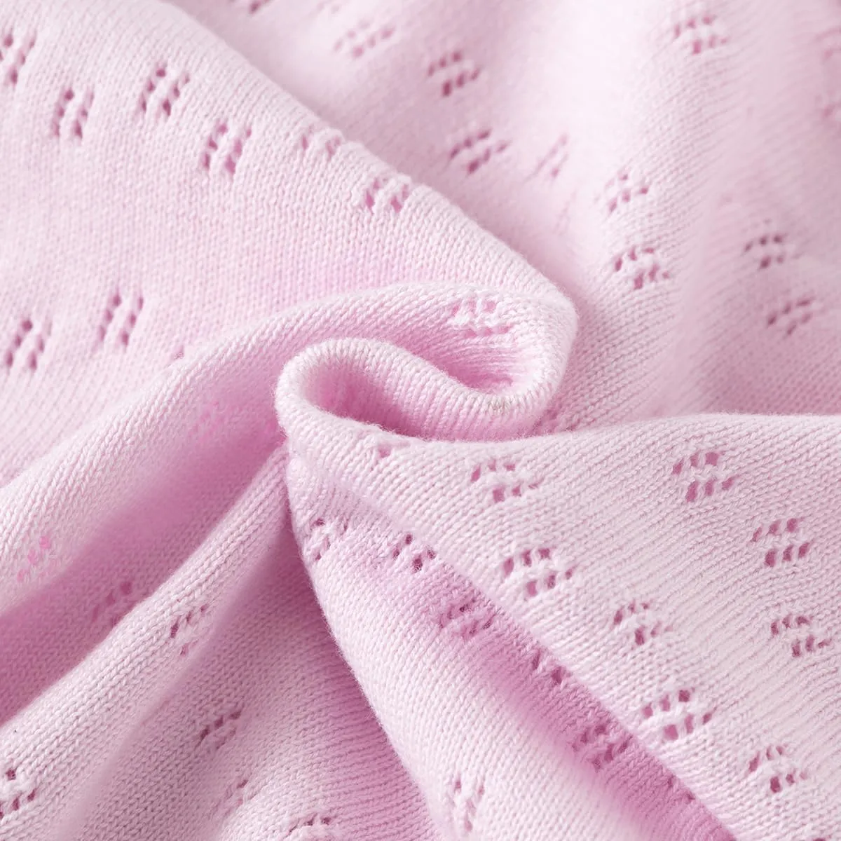 Toddler Butterfly Decor Thin Knitted Cardigan Sweater, Baby Girl's Cotton Button Front Top Clothes Sweater Mesh Coat