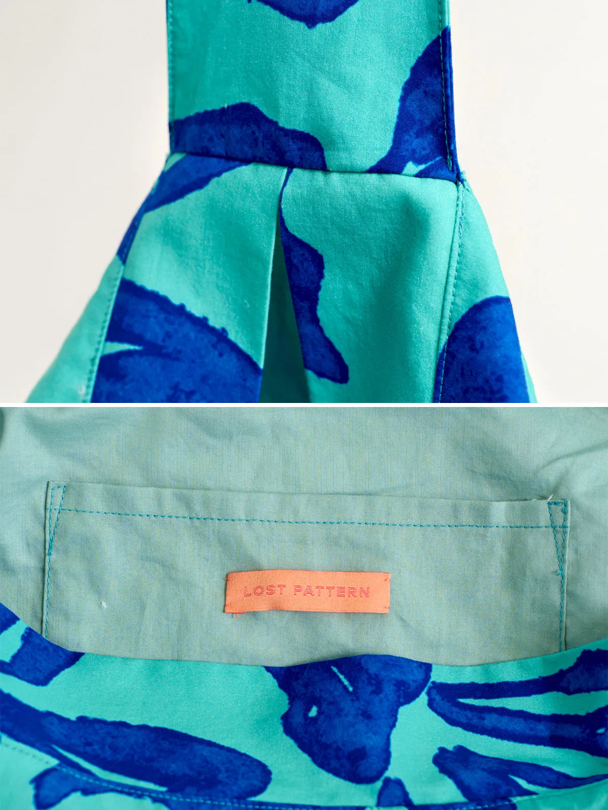 Tropical Bliss Hobo Crossbody Bag - Ocean Blue