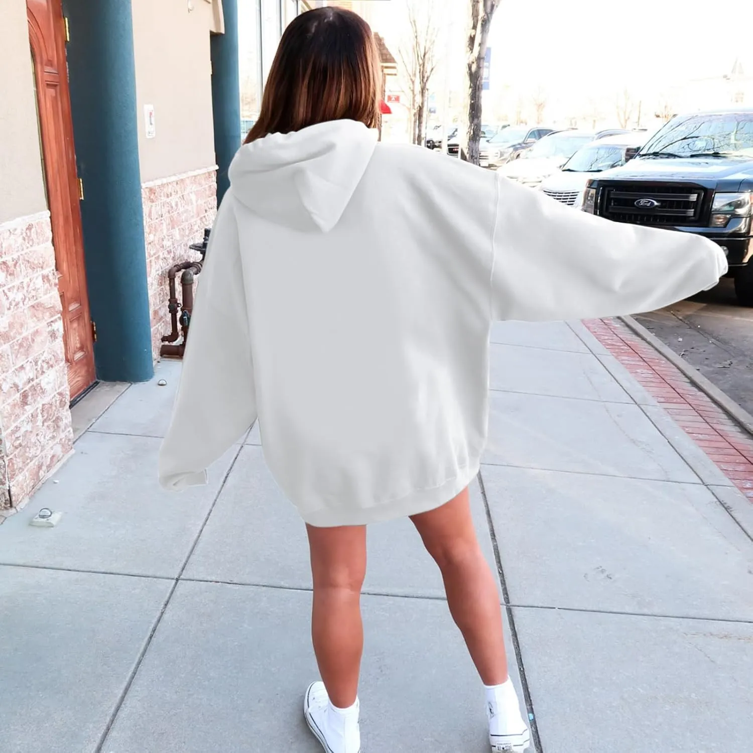 Tuislay Cute Panda Graphic Hoodie For Teen Girls Preppy Kawaii Hoodies Womens Sweatshirts Oversized Fleece Hooded Pullover