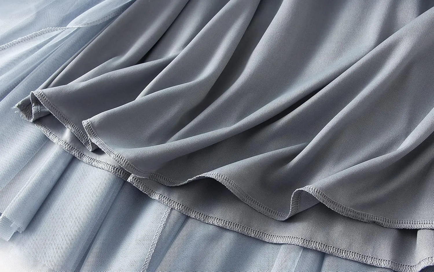 Tulle Skirts for Women Pleated Layered Tutu Skirt Ladies Elegant Flowy Long Skirts Bridesmaid Wedding Midi Skirt