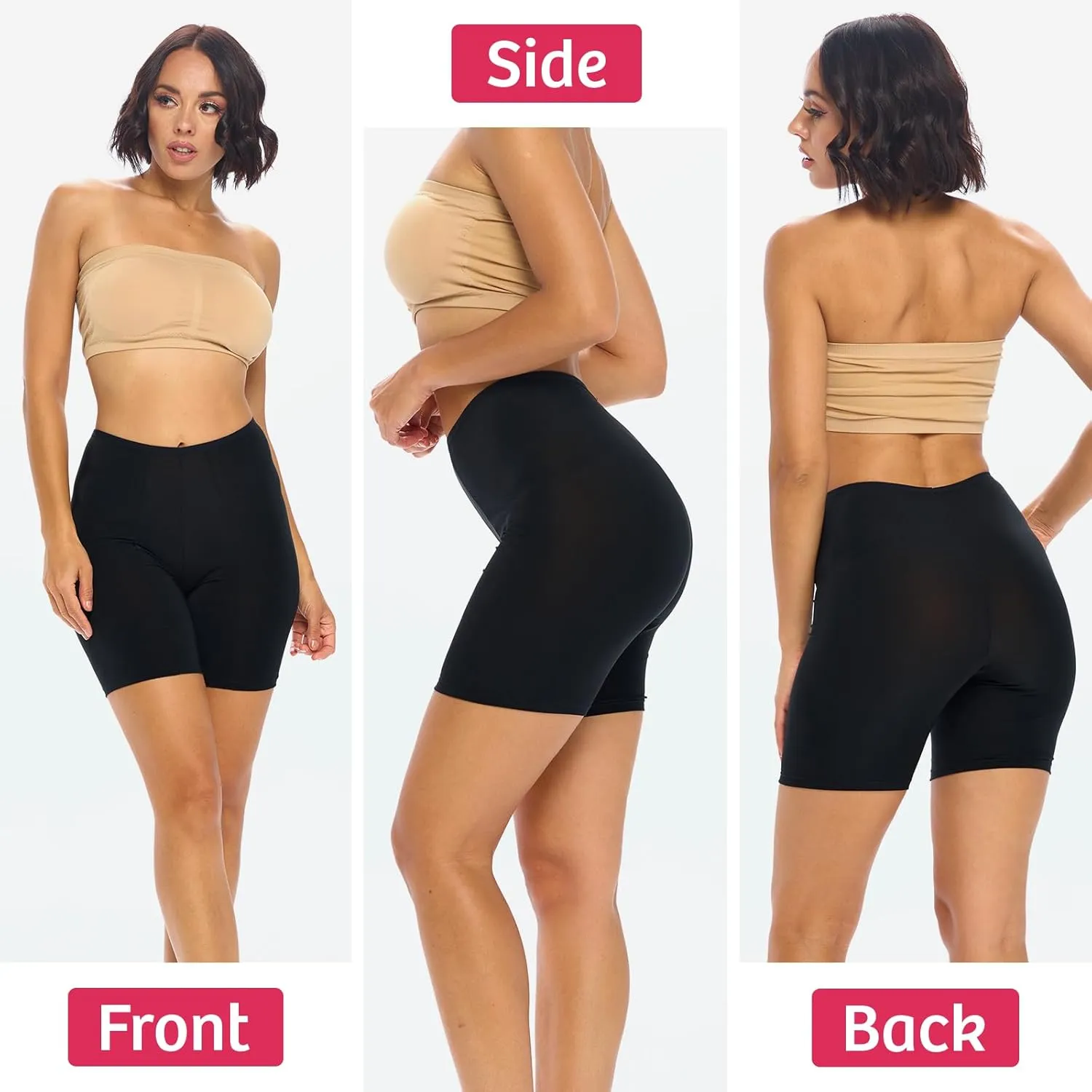 Undersummers Classic Shortlette, Thigh Anti Chafing Shorts Women Slip Shorts for Women Under Dress, Undergarments for Dresses