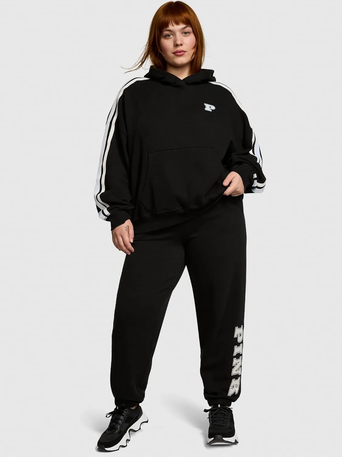 Victoria's Secret Women's PINK Logo Campus Hoodie Sweatshirt (XS-XXL)