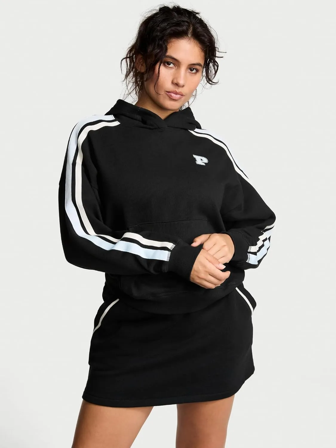 Victoria's Secret Women's PINK Logo Campus Hoodie Sweatshirt (XS-XXL)