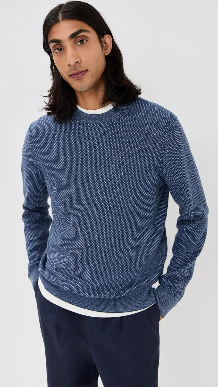 Vince Men's Geo Jacquard Crew Sweater