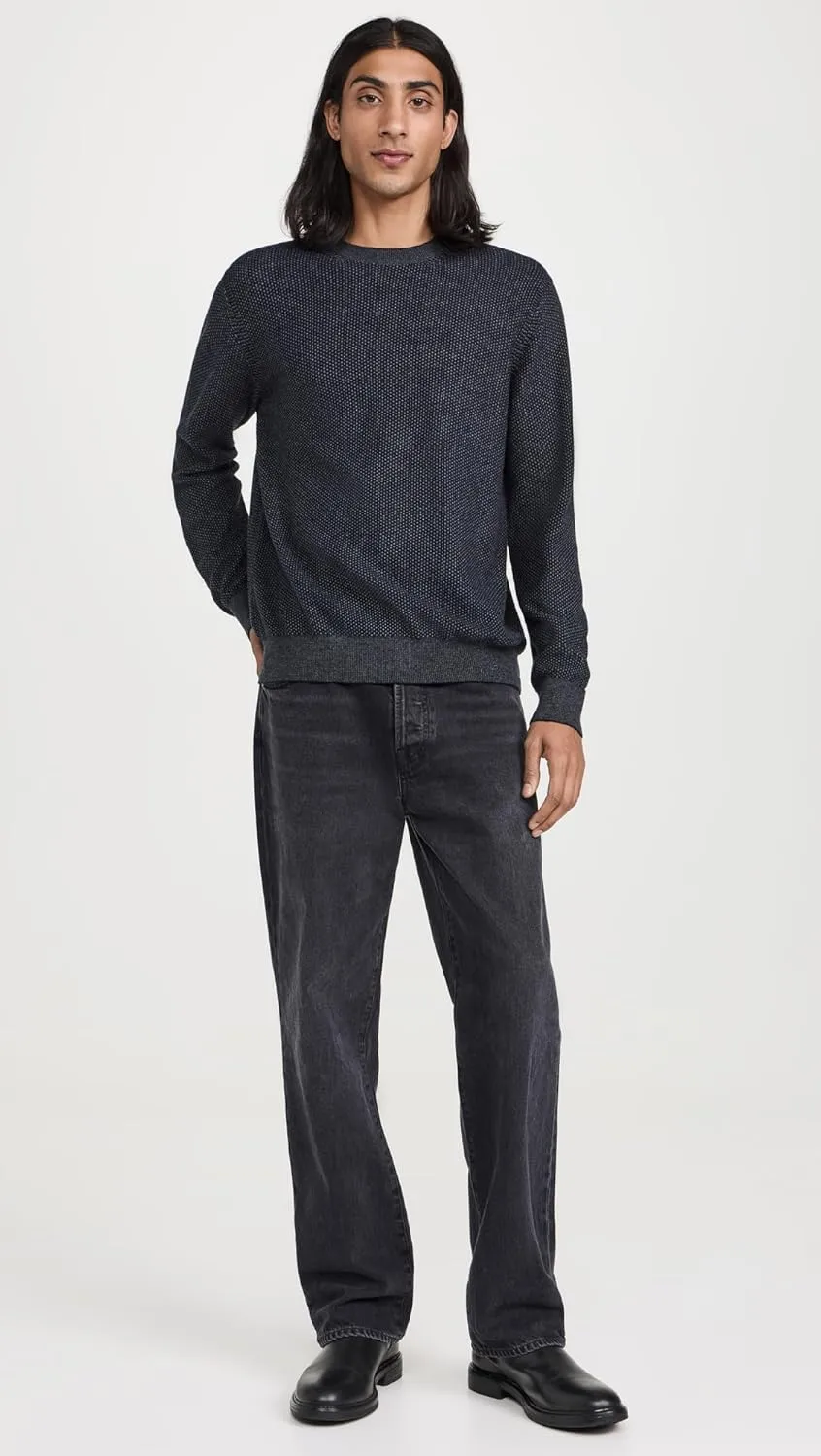 Vince Men's Geo Jacquard Crew Sweater