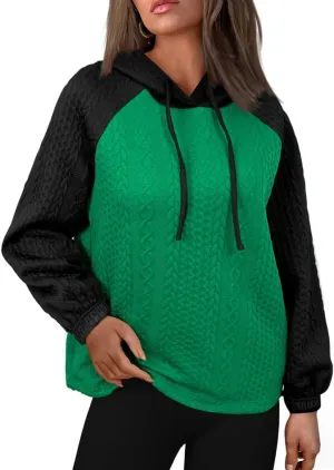Vintage Hoodies for Women Oversized Hoodie Pullover Jacquard Casual Clothes Trendy Womens Tops Fall Coat Spring