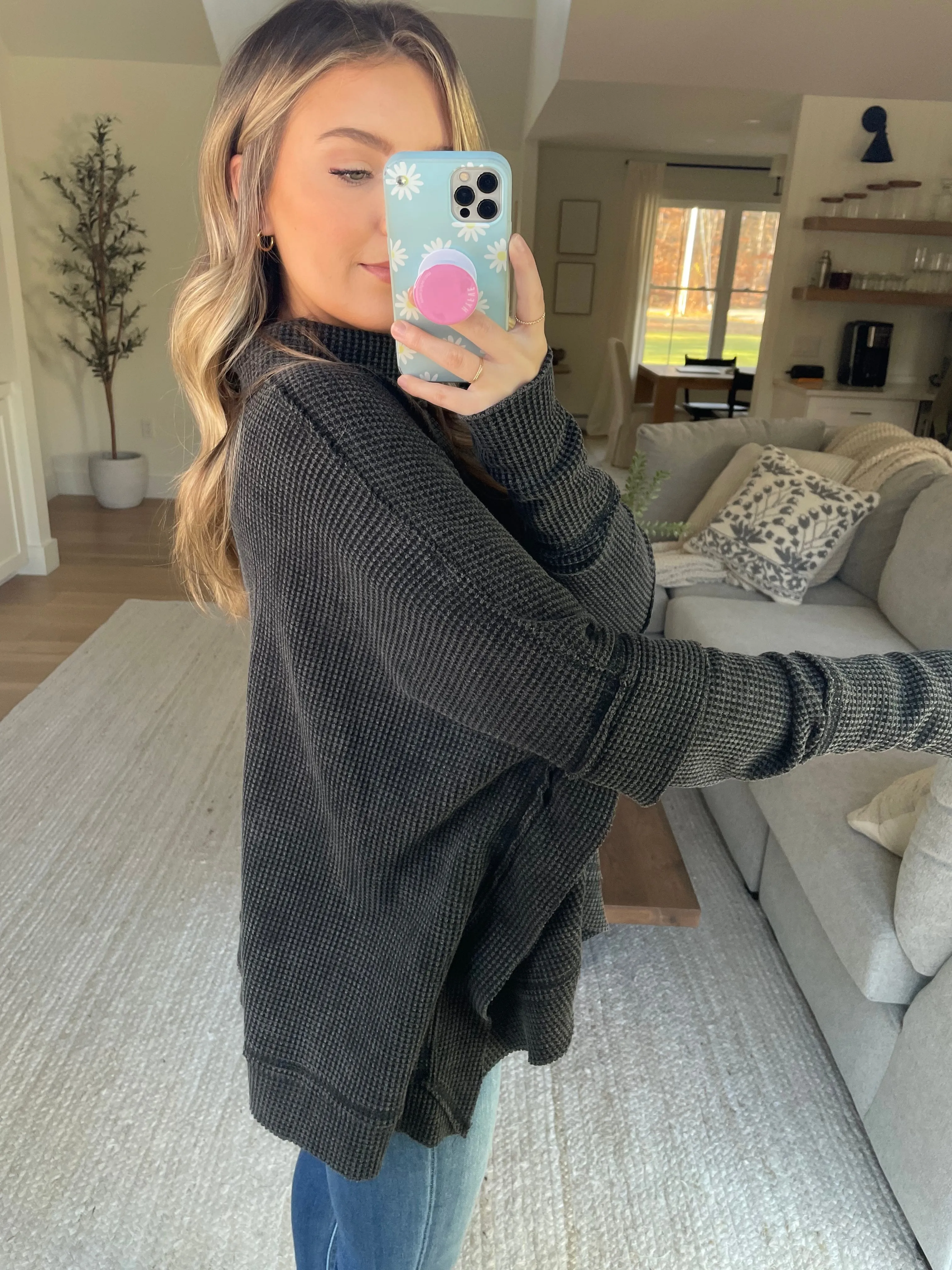 Washed Turtleneck Thermal
