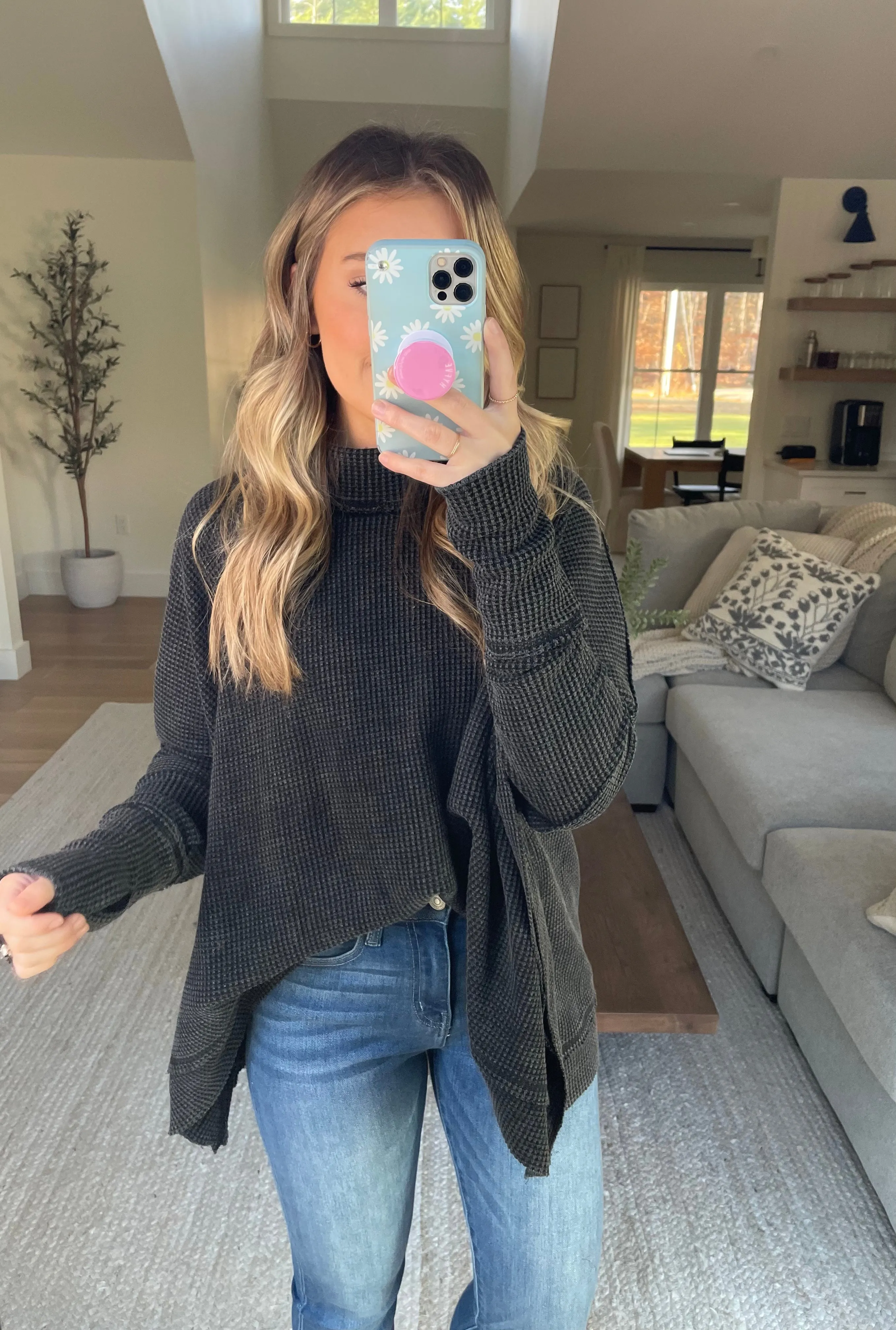 Washed Turtleneck Thermal