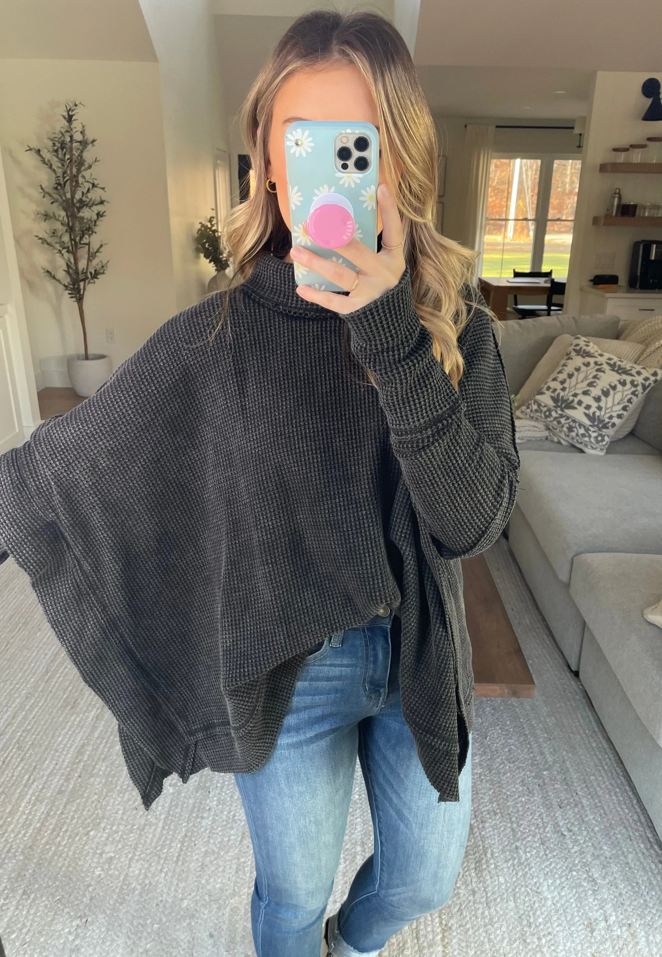 Washed Turtleneck Thermal
