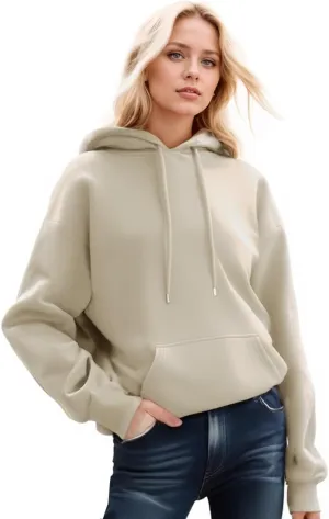 Women Hoodies Long Sleeve Pockets Hooded Sweater Solid Drawstring Pullover Fashion Sweatshirts Tops