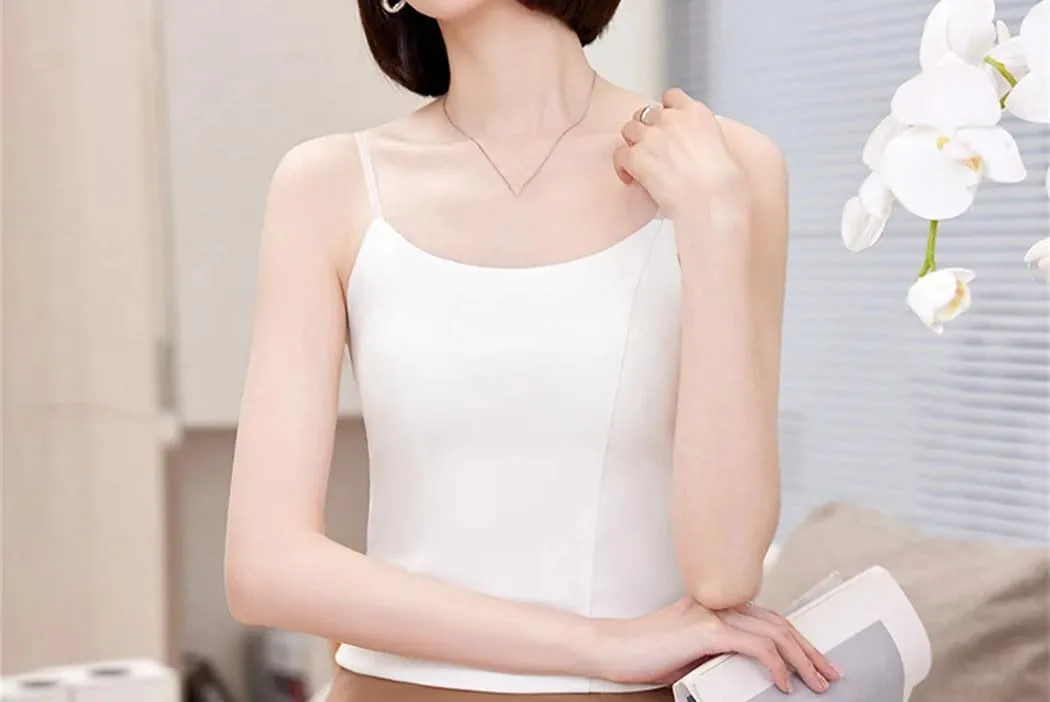 Women Vintage Ribbed Camisole Summer Sleeveless Slim Streetwear Lightweight Casual Tank Tops
