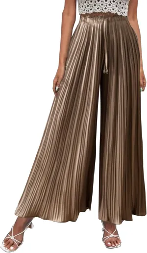 Women's Cotton Linen Summer Striped Palazzo Lounge Pants High Waist Lounge Pants Plus Size Palazzo Lounge