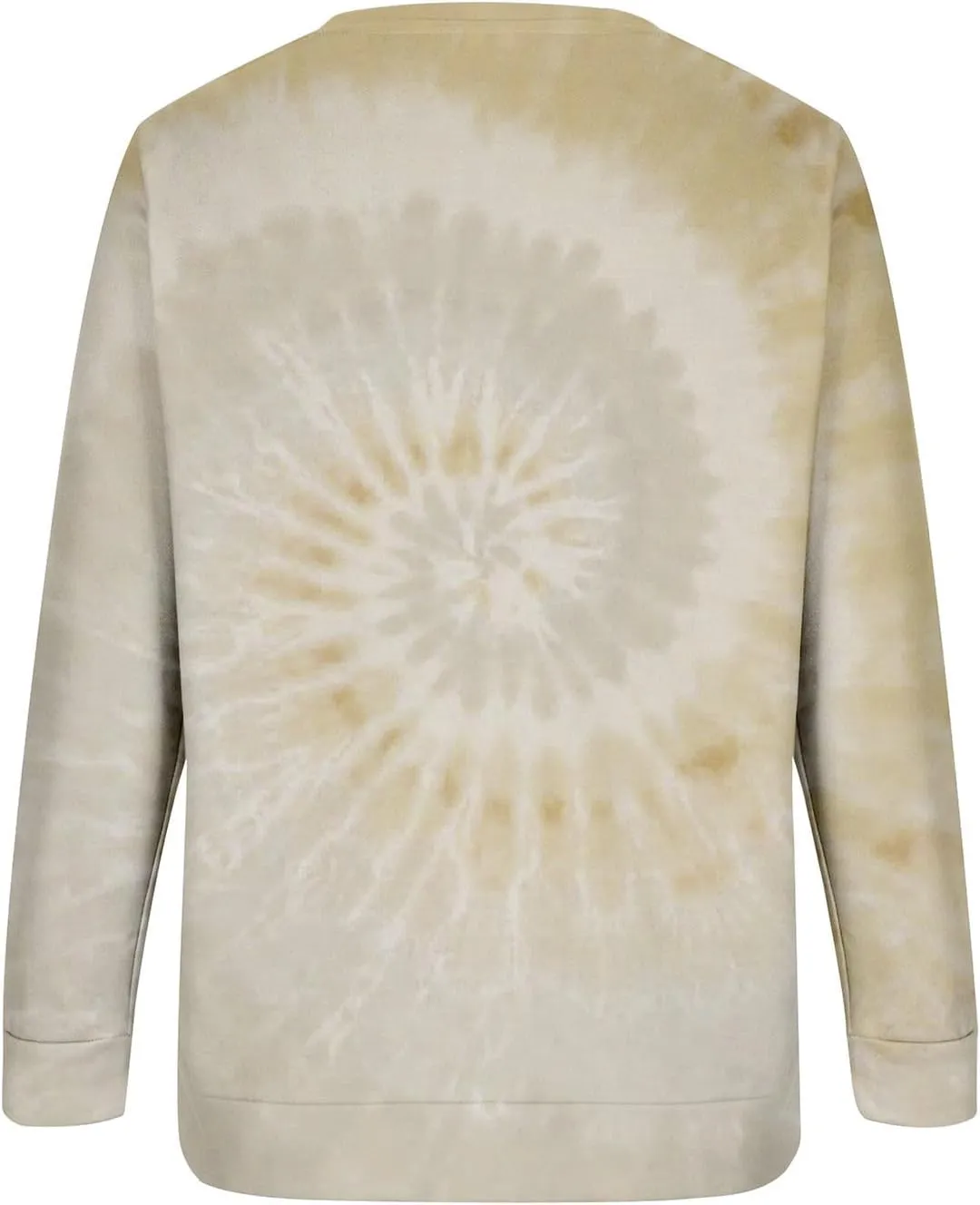 Womens Long Sleeve Crewneck Sweatshirt Trendy 2024 Tie Dye Print Regular Fit Pullover Tops Fall Fashion Sweatshirts