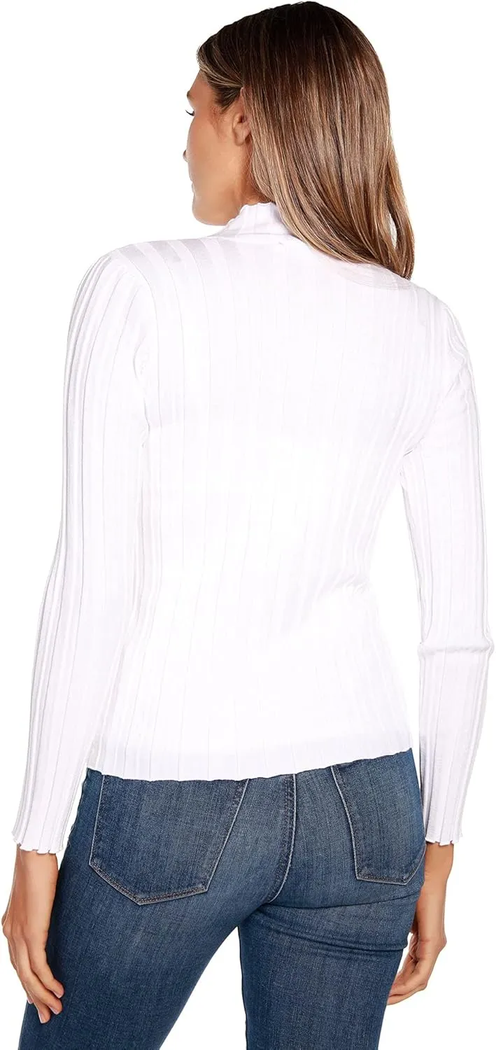 Women's Long Sleeve Zip Up Sweaters for Women Knit Cardigan with Diamond Zipper