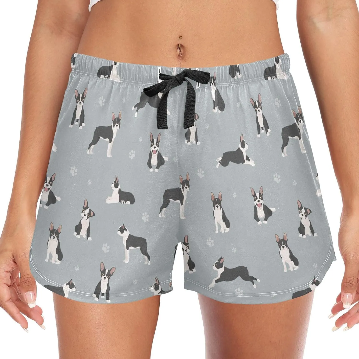 Women's Pajamas Shorts Lounge Sleep Bottoms Soft Pj Boxer Short Pants with Pockets