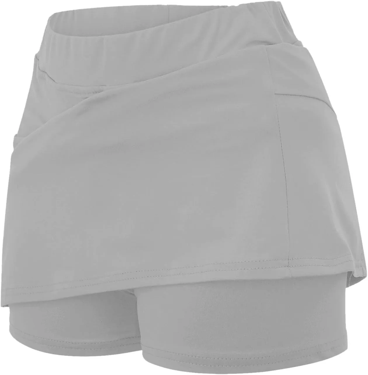 Womens Skorts with Pockets Tummy Control Plus Size Skorts High Waist Athletic Sports Pants Skirt Casual Shorts