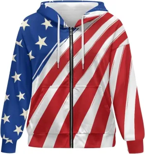 Womens Zip Up Hoodie Long Sleeve Oversized Sweatshirts Casual Loose Hooded with Pockets Lightweight Y2K Jacket Size XS-XL