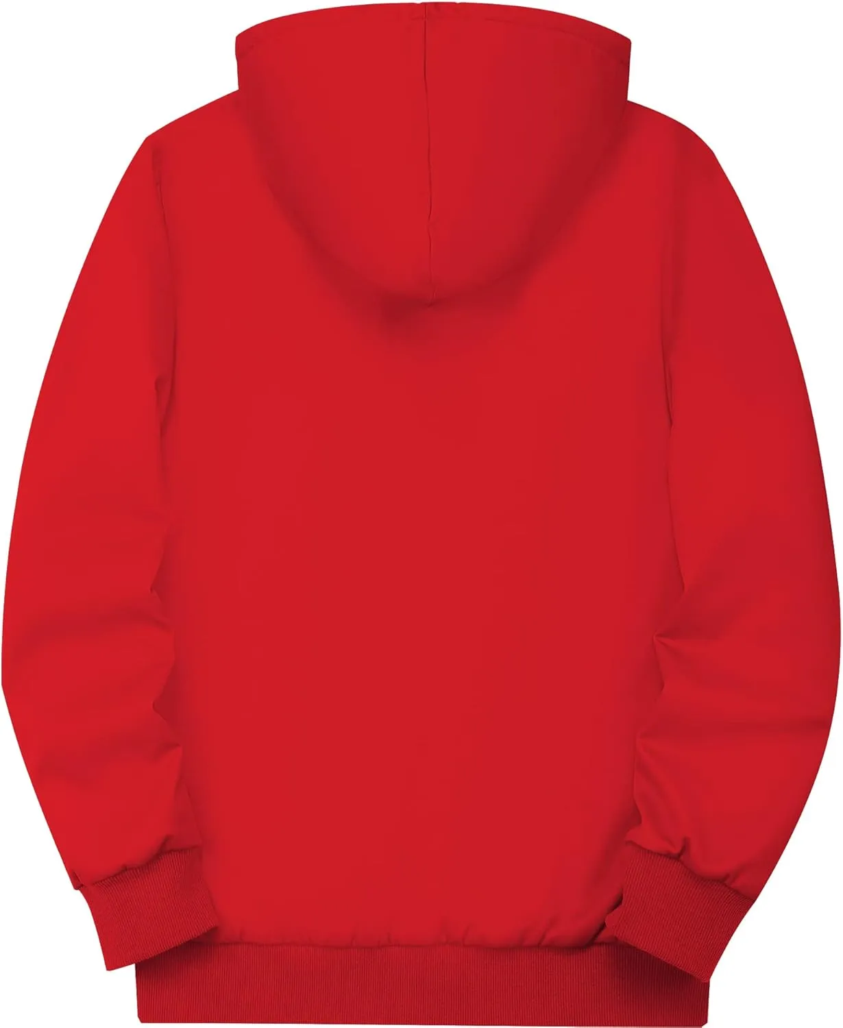 ZITY Winter Jackets for Men Graphic Design Print Heavyweight Hooded Sweatshirt Warm Sherpa Lined Coats