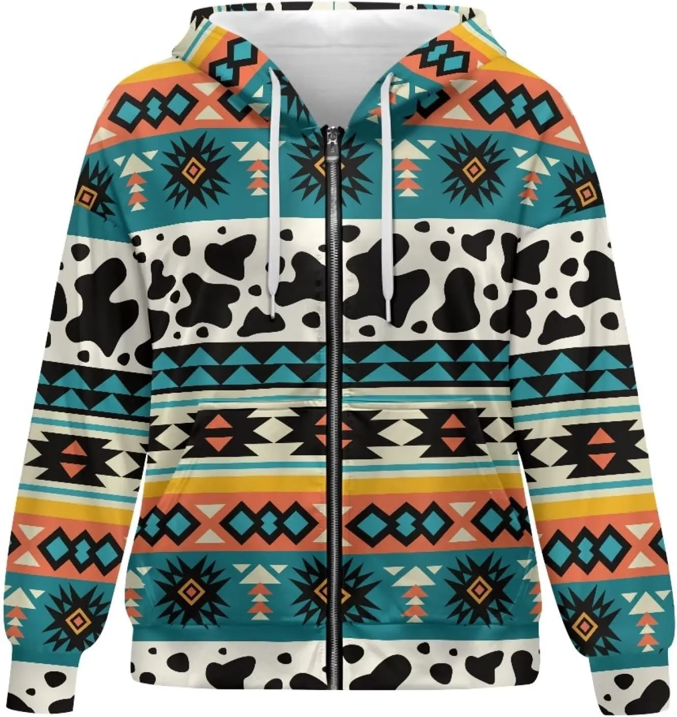 ZOUTAIRONG Hoodies for Women Zip Up Hoodie Oversize Sweatshirt Womens Jackets with Pocket