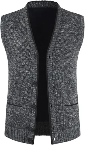 ZZSRJ Mens Jacket Sleeveless Vest Winter Fashion Casual Slim Coat Clothing Vests Cotton-Padded Men Vest Waistcoat Big Size (Color : 01, Size : XX-Large)
