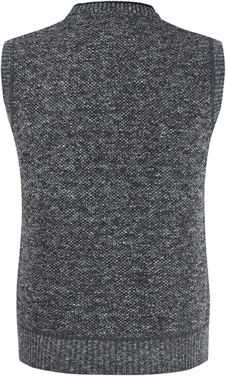 ZZSRJ Mens Jacket Sleeveless Vest Winter Fashion Casual Slim Coat Clothing Vests Cotton-Padded Men Vest Waistcoat Big Size (Color : 01, Size : XX-Large)